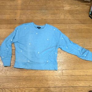 Rails Blue Star-Patterned Sweater